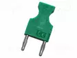 LABORATORY CONNECTOR: 2MM FORK TERMINALS - PLUG - 10A - 30VAC - 60VDC - Banaaniliittimet 2mm - PJP227-12-V - 1