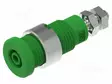 LABORATORY CONNECTOR: 2MM BANANA - SOCKET - VIHREÄ - M3 SCREW - Banaanijatkoliittimet - PJP228-4-C-V - 1