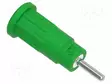 LABORATORY CONNECTOR: 2MM BANANA - SOCKET - VIHREÄ - INSULATED - Banaanijatkoliittimet - PJP229-1-V - 1