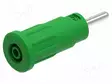 LABORATORY CONNECTOR: 2MM BANANA - SOCKET - VIHREÄ - INSULATED - Banaanijatkoliittimet - PJP229-1-V - 2