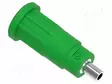 LABORATORY CONNECTOR: 2MM BANANA - SOCKET - 10A - 24.7MM - VIHREÄ - Banaanijatkoliittimet - PJP229-3-V - 1