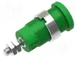 LABORATORY CONNECTOR: 4MM BANANA - SOCKET - 1KV - 36A - VIHREÄ - Banaanijatkoliittimet - PJP3265-C-V - 2