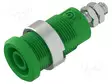 LABORATORY CONNECTOR: 4MM BANANA - SOCKET - 1KV - 36A - VIHREÄ - Banaanijatkoliittimet - PJP3265-C-V - 1