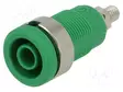 LABORATORY CONNECTOR: 4MM BANANA - SOCKET - 1KV - 36A - VIHREÄ - Banaanijatkoliittimet - PJP3265-I-V - 1