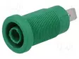 LABORATORY CONNECTOR: 4MM BANANA - SOCKET - 1KV - 36A - VIHREÄ - 32MM - Banaanijatkoliittimet - PJP3274-I-V - 1