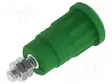 LABORATORY CONNECTOR: 4MM BANANA - SOCKET - 1KV - 36A - VIHREÄ - Banaanijatkoliittimet - PJP3285-V - 2