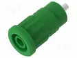 LABORATORY CONNECTOR: 4MM BANANA - SOCKET - 25A - VIHREÄ - INSULATED - Banaanijatkoliittimet - PJP3290-V - 1