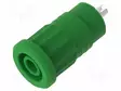 LABORATORY CONNECTOR: 4MM BANANA - SOCKET - 25A - VIHREÄ - SOLDEPUNAINEN - Banaanijatkoliittimet - PJP3295-V - 2
