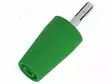 LABORATORY CONNECTOR: 4MM BANANA - SOCKET - VIHREÄ - NICKEL PLATED - Banaanijatkoliittimet - PJP3300-IEC-V - 2
