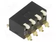 DIP-KYTKIN - NAPOJEN MÄÄRÄ: 4 - ON-OFF - 0,025A/24VDC - AS: 2 - DIP kytkimet - EPM-04-V - 1