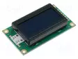 LCD NÄYTTÖ - AAKKOSNUMEERINEN - FSTN NEGATIVE - 8X2 - MUSTA - LED - 2X7 - Aakkosnumeeriset LCD-näytöt - RC0802A-TIY-CSV - 1