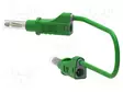 MITTAUSJOHTO - 12A - BANAANIPISTOKE 4MM,MOLEMMIN PUOLIN - VIHREÄ - Mittausjohdot - PJP2210600V-25V - 2
