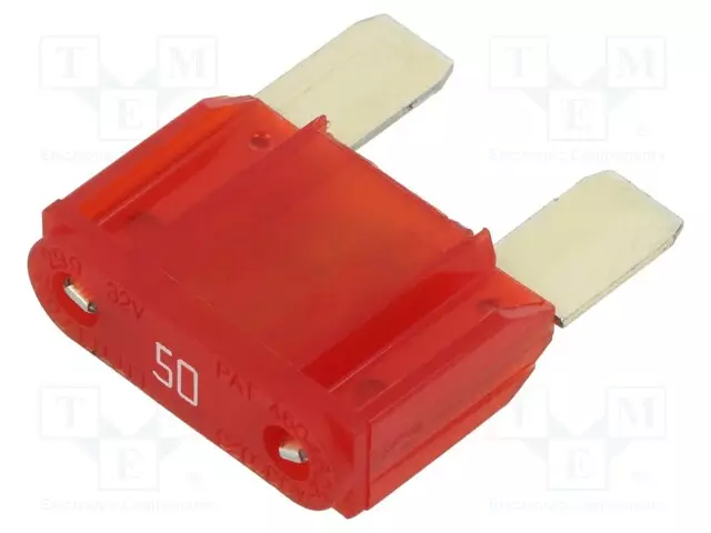 50A - 32VDC - AUTOSULAKE - 29MM - PAINETTAVA - Autosulakkeet - 0299050.ZXNV - 1