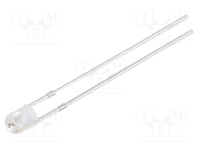 LED - KELTAINEN - 3MM - 1560÷2180MCD - 60° - ETUOSA: KUPERA - 15VDC - 225MW - Pyöreät LEDit - OSY5PA3761B-12V - 1