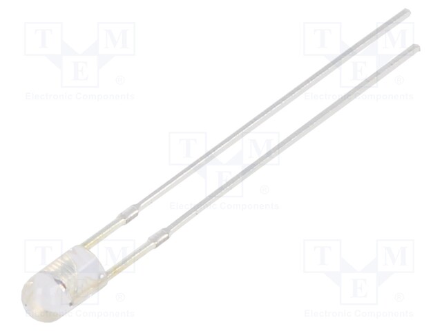 LED - KELTAINEN - 3MM - 2180÷3000MCD - 30° - ETUOSA: KUPERA - 12VDC - 225MW - Pyöreät LEDit - OSY5PA3E31B-12V - 1