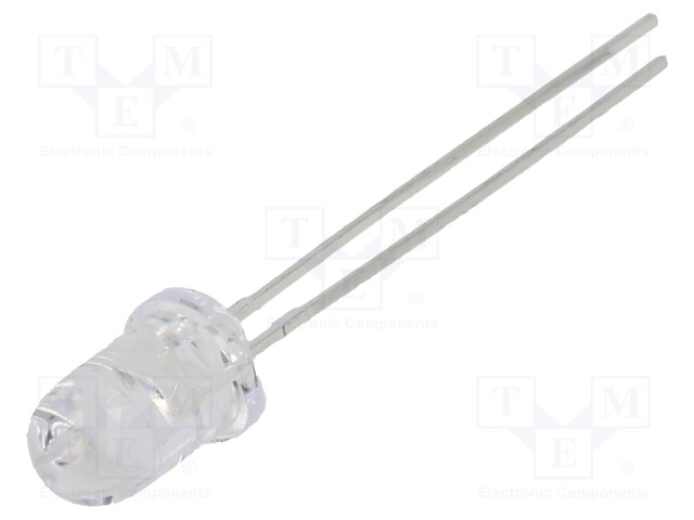 LED - 5MM - PUNAINEN - 1300÷1500MCD - 30° - ETUOSA: KUPERA - 1,7÷2,2V - Pyöreät LEDit - SSL-LX5093SRCDV - 1