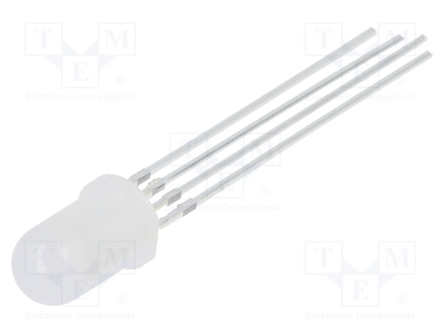 LED - RGB - 5MM - 50° - ETUOSA: KUPERA - 3÷15VDC - LIIT.MÄÄRÄ: 4 - -30÷85°C - Pyöreät LEDit - OSTAMC5A52A-VV - 1