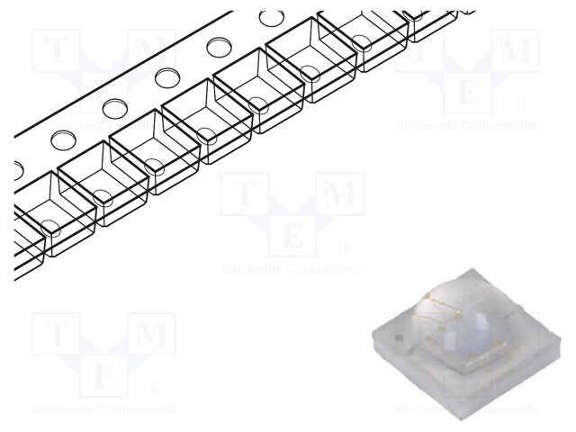 LED - KUPERA - 3,2÷3,8VDC - 3,45X3,45X2,15MM - PMAX: 3W - ErikoisLEDit - HL-C3535-F3-ZW-V - 1