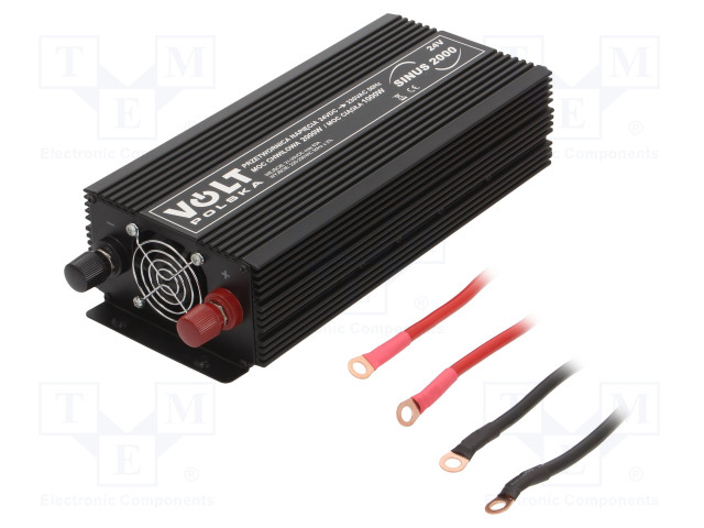 MUUNNIN: DC/AC - 1000W - LÄHTÖJÄNNITE 230VAC - 21÷31VDC - PHUIPPU: 2000W - 24V - Invertterit ja jännitteenalentimet - SINUS-2000-24V - 1