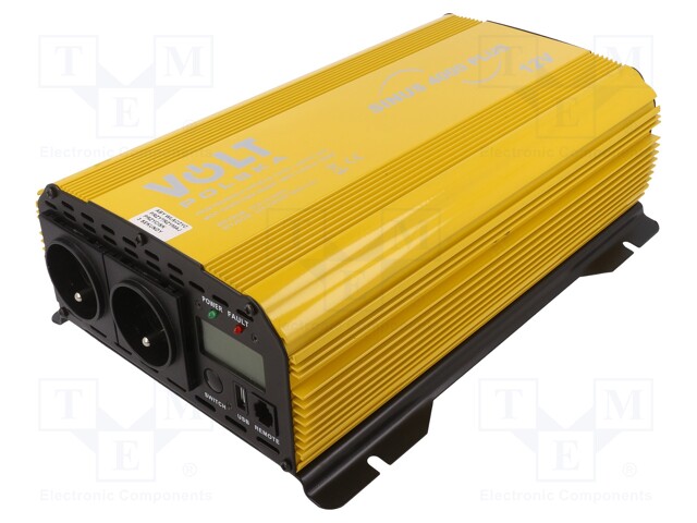 MUUNNIN: DC/AC - 2000W - LÄHTÖJÄNNITE 230VAC - 11÷15VDC - PHUIPPU: 4000W - 12V - Invertterit ja jännitteenalentimet - SINUS-P-4000-12V - 1