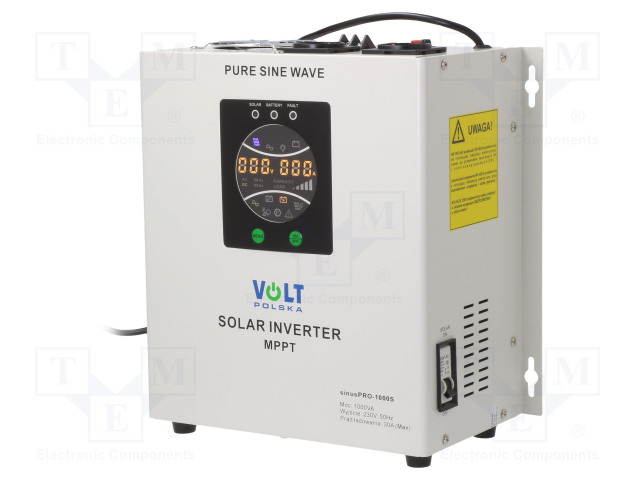 MUUNNIN: DC/AC - 230VAC - 0÷40°C - LÄHTÖ: AC PISTORASIAA 230V - 700W - Aurinkopaneelit ja tarvikkeet - IS-PRO-1000S-12V - 1