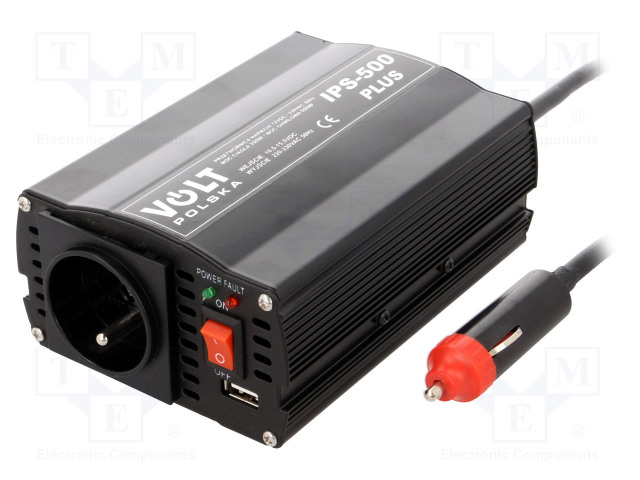 MUUNNIN: DC/AC - 350W - LÄHTÖJÄNNITE 230VAC - 10,5÷15,5VDC - 160X105X60MM - Invertterit ja jännitteenalentimet - IPS500PLUS12V - 1