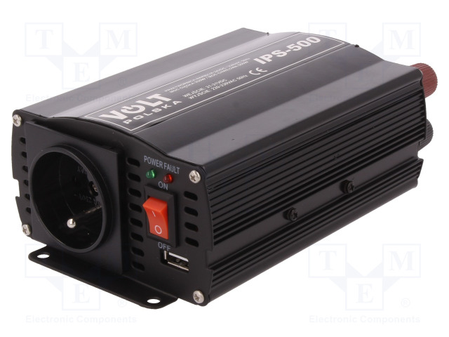 MUUNNIN: DC/AC - 350W - LÄHTÖJÄNNITE 230VAC - 21÷31VDC - 178X105X60MM - 92% - Invertterit ja jännitteenalentimet - IPS50024V - 1