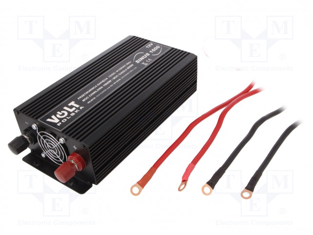 MUUNNIN: DC/AC - 800W - LÄHTÖJÄNNITE 230VAC - 10,5÷15,5VDC - PHUIPPU: 1600W - Invertterit ja jännitteenalentimet - SINUS-1600-12V - 1
