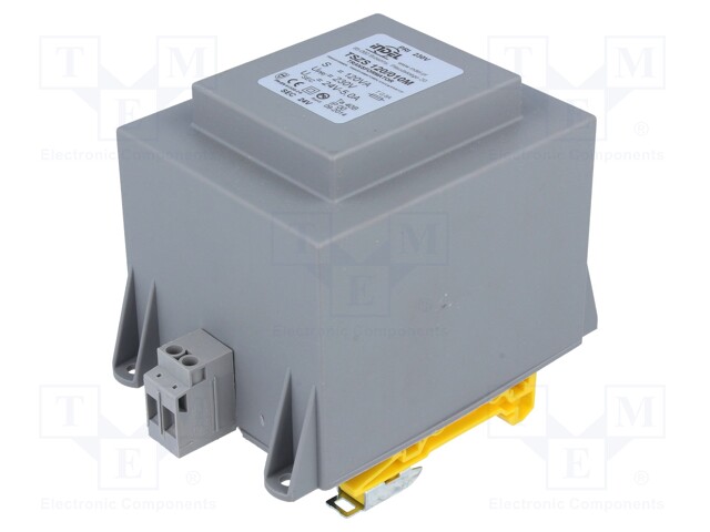 MUUNTAJA - 120VA - 230VAC - 24V - 5A - LÄHDÖT: JATKOJOHTO - Muuntajat kiinnityksen kanssa - TSZS12024V - 1
