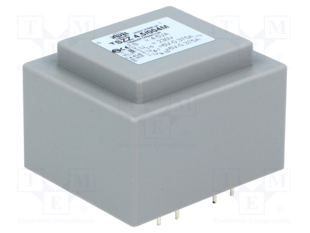 MUUNTAJA - 4,5VA - 230VAC - 6V - 6V - 370MA - 370MA - PCB - IP00 - Piirilevymuuntajat - TSZZ42X6V - 1