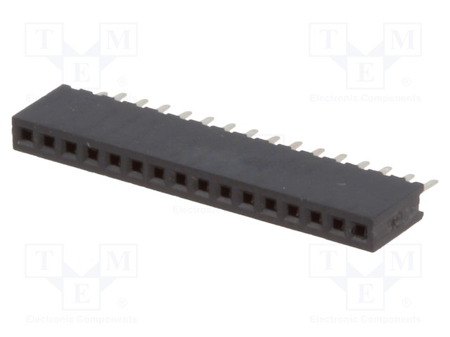PIIKKIRIMALIITIN - N LIITINAARAS - PIN: 16 - THT - SUORA - 1A - 1,27MM - Piikkirimaliittimet - DS1065-01-1X16S8BV - 1