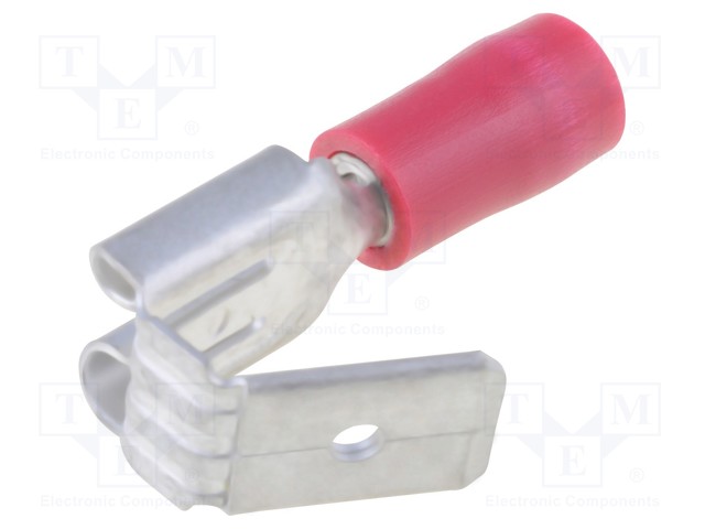 PURISTUSLIITIN - LITTEÄ - 6,3MM - 0,8MM - NAARAS-/UROS-0,75÷1,25MM2 - JOHTOON - Eristetyt liittimet - TMDV630809-V - 1