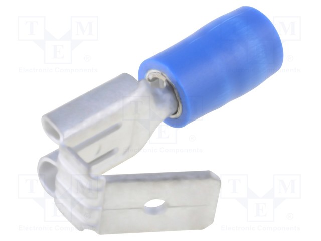 PURISTUSLIITIN - LITTEÄ - 6,3MM - 0,8MM - NAARAS-/UROS-2MM2 - PURISTUS - Eristetyt liittimet - TMDV630820-V - 1