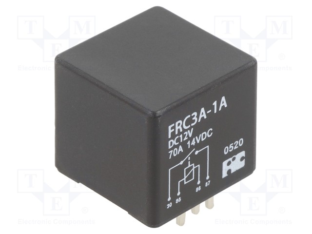 RELE - SPST-NO - UKELAN: 12VDC - 70A - AUTOSULAKE - Autoreleet - FRC3A-1A-DC12V - 1