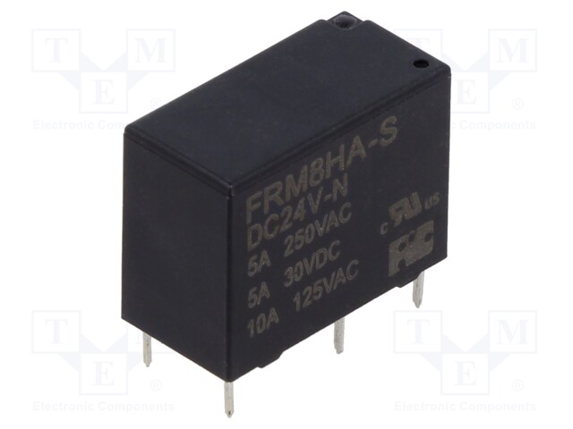 RELE - SPST-NO - UKELAN: 24VDC - 5A/250VAC - FRM8 - Pienoisreleet - FRM8HA-S-DC24V - 1