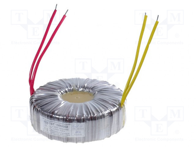 RENGASSYDÄNMUUNTAJA - 1,5KVA - 230VAC - 230V - 6,52A - Ø: 195MM - Rengassydänmuuntajat - TST1500W230V - 1