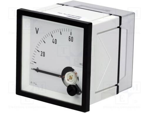 VOLTTIMITTARI - PANEELIASENNETTAVA - 0÷60V - LUOKKA: 1,5 - 72X72X58,5MM - DQN - Analogiset paneelimittarit - DQN72-60V - 1