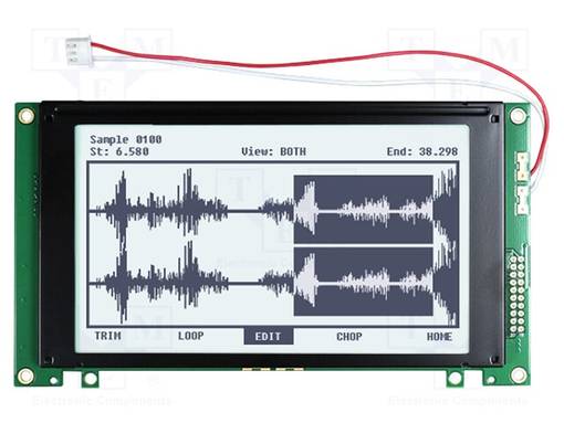 LCD NÄYTTÖ - GRAAFINEN - 240X128 - FSTN POSITIVE - VALKOINEN - LED - Graafiset LCD-näytöt - NHD-240128WG-ATFHV - 1
