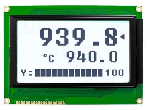 LCD NÄYTTÖ - GRAAFINEN - 240X128 - FSTN POSITIVE - VALKOINEN - LED - Graafiset LCD-näytöt - NHD-240128WG-BTFHV - 1