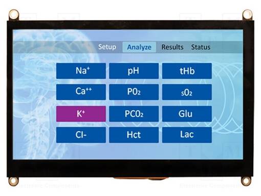 TFT NÄYTTÖ - 7" - 800X480 - NÄYTÖN ULKOMITAT: 153,84X85,63MM - RGB - Älykkäät näytöt - NHD-7.0CTP-CAPE-V - 1