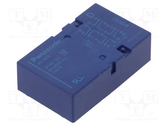 RELE - SPST-NO X4 + SPST-NC X4 - UKELAN: 5VDC - Pienoisreleet - SF4D-5V - 1