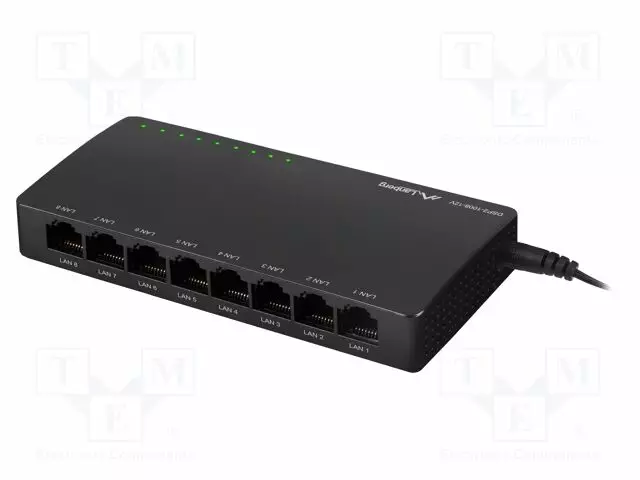 SWITCH ETHERNET - RJ45-PISTORASIA X8 - MUSTA - 10GBPS - Tietokonetarvikkeet - muut - DSP2-1008-12V - 1