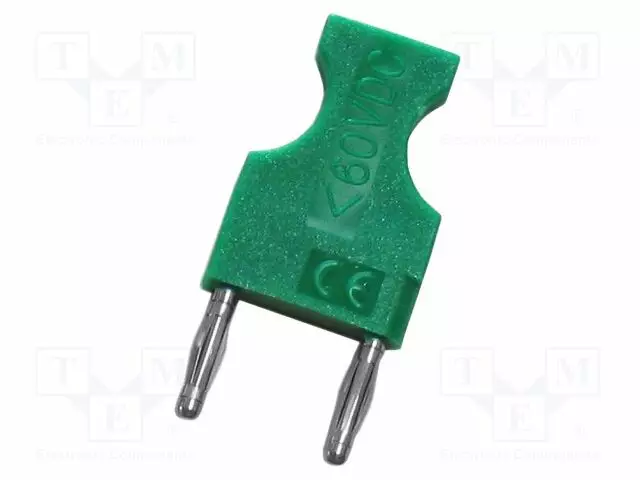 LABORATORY CONNECTOR: 2MM FORK TERMINALS - PLUG - 10A - 30VAC - 60VDC - Banaaniliittimet 2mm - PJP227-12-V - 1