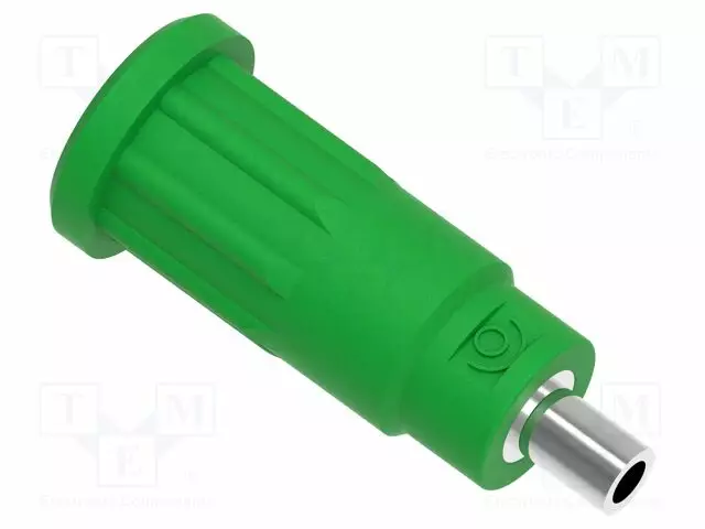 LABORATORY CONNECTOR: 2MM BANANA - SOCKET - 10A - 24.7MM - VIHREÄ - Banaanijatkoliittimet - PJP229-3-V - 1