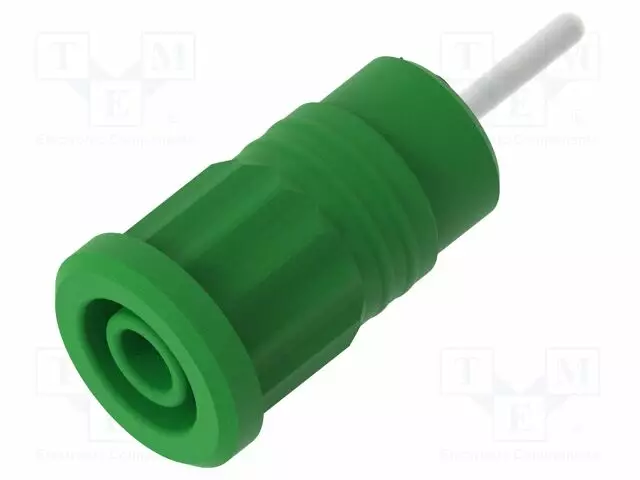 LABORATORY CONNECTOR: 4MM BANANA - SOCKET - 36A - VIHREÄ - INSULATED - Banaanijatkoliittimet - PJP3287-V - 1