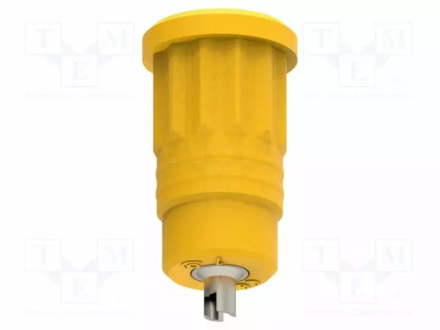 LABORATORY CONNECTOR: 4MM BANANA - SOCKET - 25A - KELTAINEN-VIHREÄ - Banaanijatkoliittimet - PJP3295-JV - 1