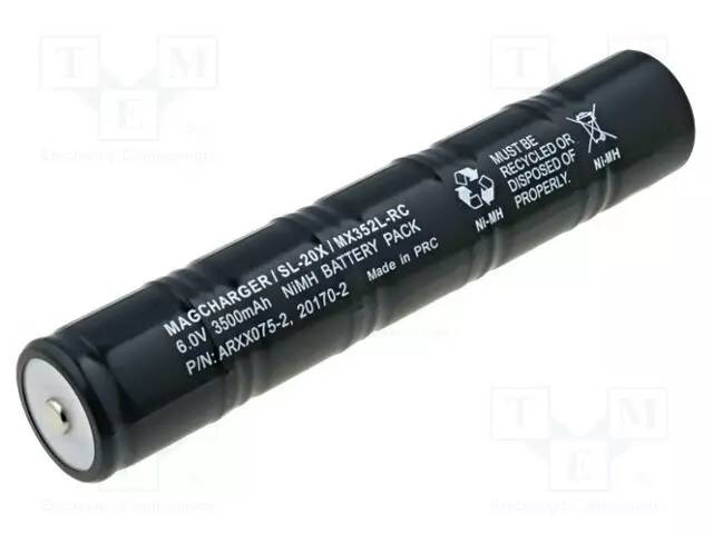 AKKU: NI-MH - 6V - 3500MAH - Ø33X180MM - KENNOJEN LUKUMÄÄRÄ: 5 - Akut - ACCU-SL20X6V - 1
