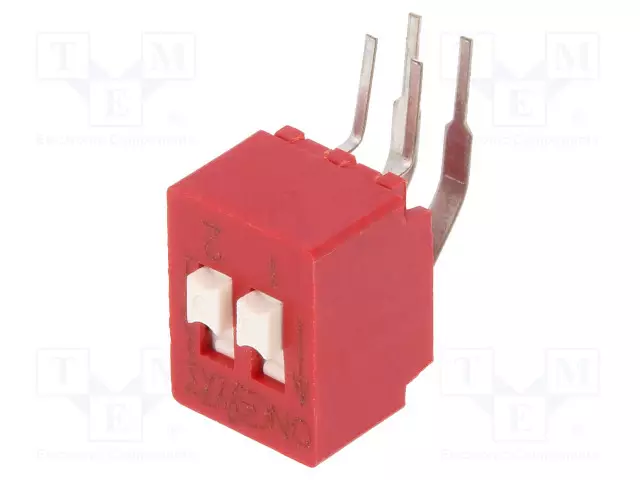 DIP-KYTKIN - NAPOJEN MÄÄRÄ: 2 - OFF-ON - 0,025A/25VDC - AS: 2 - DIP kytkimet - BD02AV - 1
