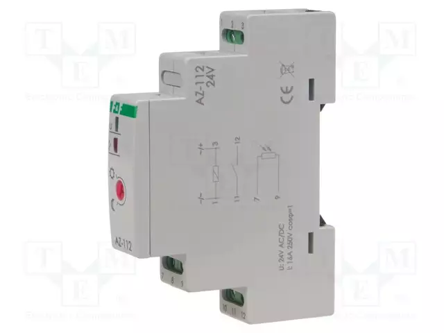 HÄMÄRÄKYTKIN - DIN-KISKOLLE - 24VAC - 24VDC - SPST-NO - IP20,IP65 - 16A - Rakennusautomatiikka - AZ-112-24V - 1