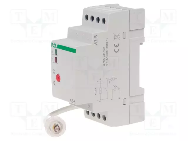 HÄMÄRÄKYTKIN - DIN-KISKOLLE - 24VAC - 24VDC - SPST-NO - IP20,IP65 - 16A - Rakennusautomatiikka - AZ-B-24V - 1